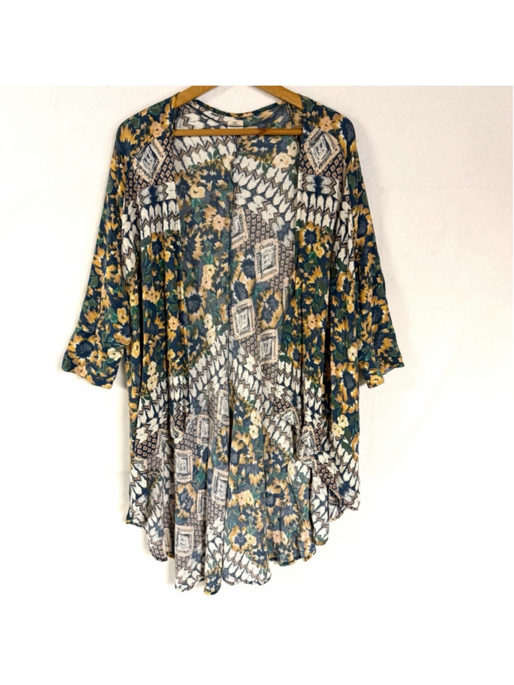 O’Neill Kimono Cardigan Womens XS/S Floral Open Front Duster Beach Boho Festival